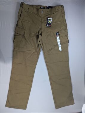 NWT 38x34 MENS 5.11 TACTICAL 74369 STRYKE PANTS W/ FLEX TAC BATTLE BROWN 38x34